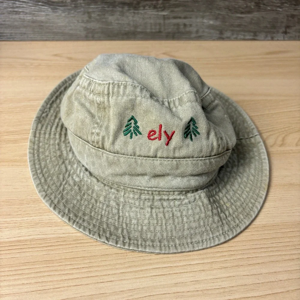 Ely Minnesota Hat Youth Kids Brown Bucket Minnesota Outdoors‎
